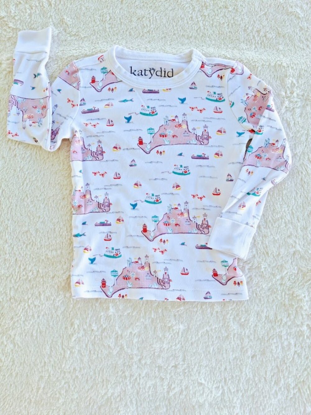 Martha's Vineyard Heritage Coastal Katydid Preppy Pima Cotton PJ Set 2T Peru - Picture 2 of 8